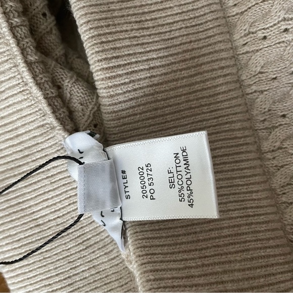 W18,19 Current Air Womens Pointelle Cable Knit - Picture 12 of 14